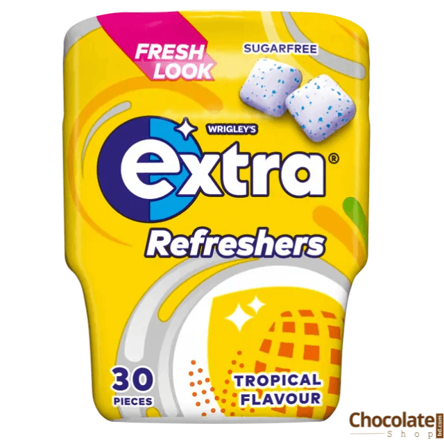 Extra Refreshers Tropical Flavor Sugar Free Gum
